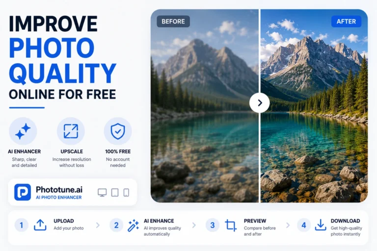 How to Improve Photo Quality Online for Free – AI Enhancement in Seconds