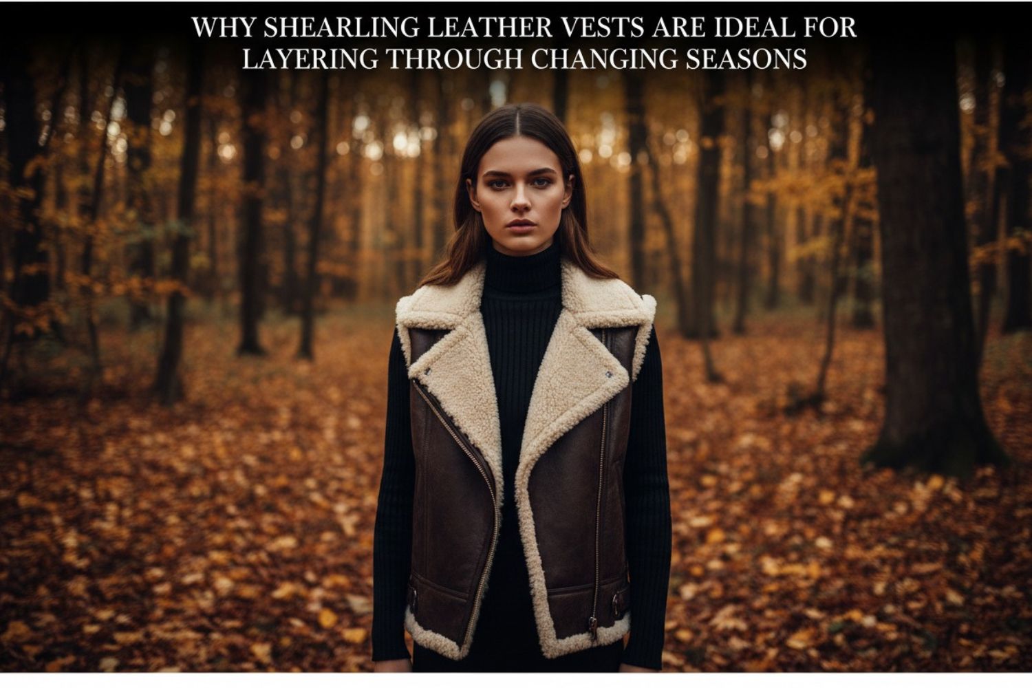 Why Shearling Leather Vests Are Ideal for Layering Through Changing Seasons